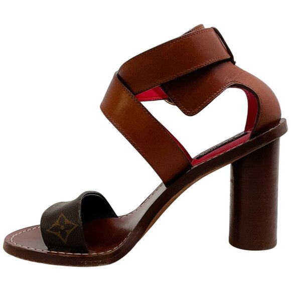 Louis Vuitton Mono Criss Cross Sandals - Picture 3 of 7
